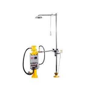 Quality Pedestal Electric Heating Eyewash And Emergency Shower 304 Stainless Steel wholesale