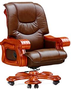 Quality luxury wooden swivel big boss chair furniture #8345 wholesale