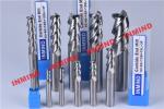 Standard Length Type 2 Flute Aluminum End Mill For Aluminum Bright Finish No