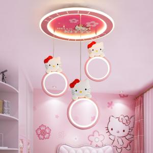 Quality Pink Chandelier Girl room Baby hello kitty room light(WH-MA-183) wholesale