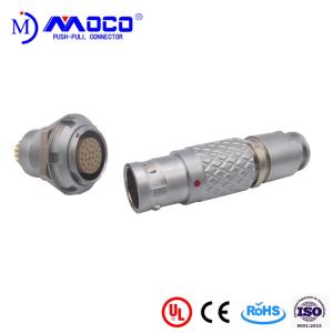 Quality 3B Series M18 30 Pin Push Pull Electrical Connectors Cylinder Type 50 IP Rating wholesale