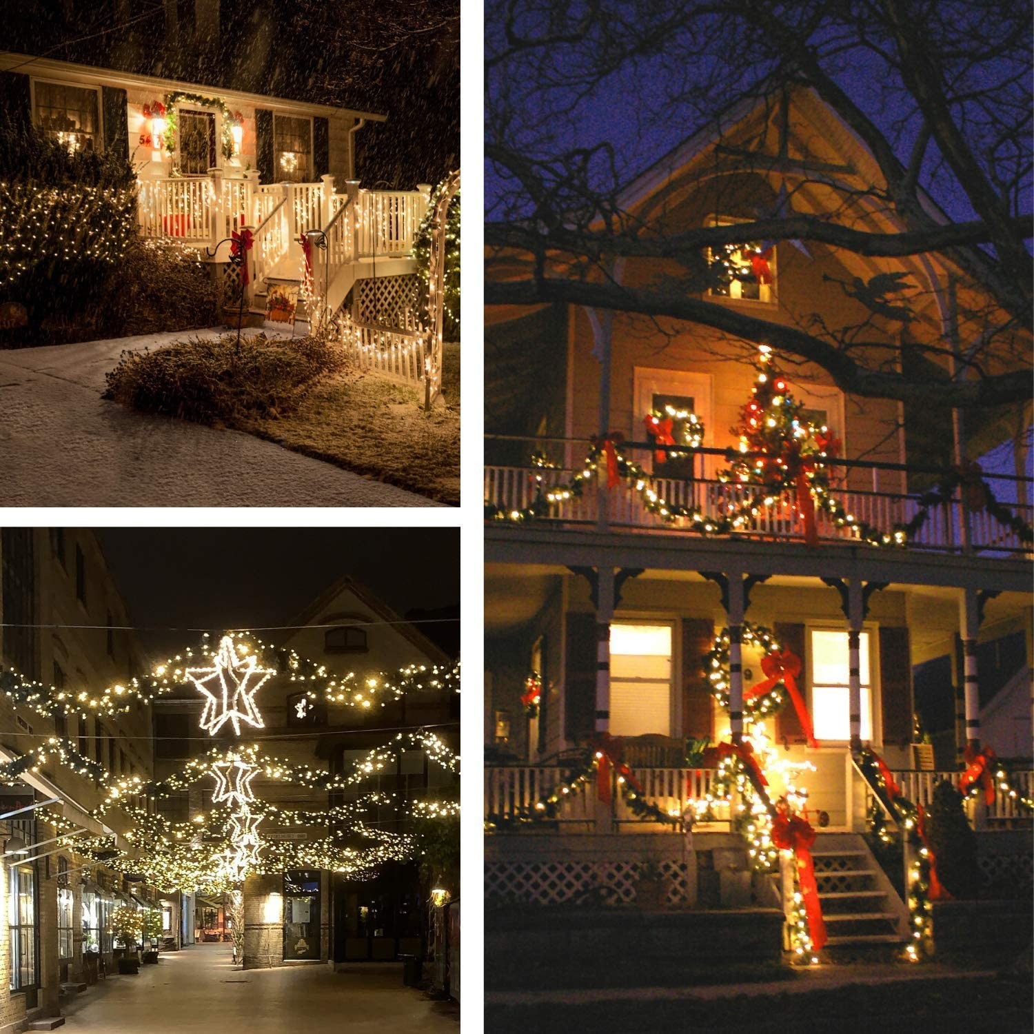Solar String Lights Outdoor, Waterproof Copper Wire Solar Fairy Lights for Tree Garden Xmas Party Wedding