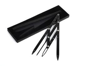 Quality Black Ratio Caliper Tattoo Accessories Microblading Permanent Makeup Measure Tool Kits wholesale