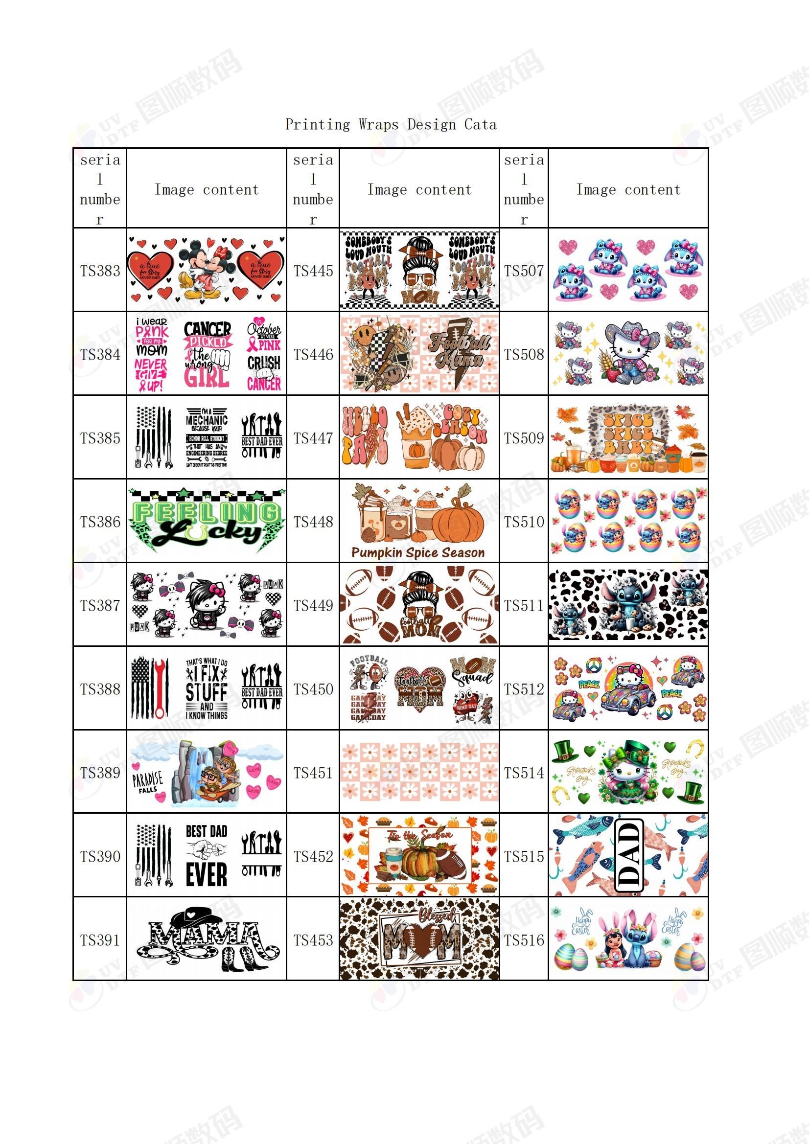 Self Adhesive Disney Tumbler Wrap Glass Cup Wraps UV Varnish