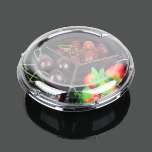 Quality Circular Fruit Container 55mm Plastic Food Tray Packaging wholesale
