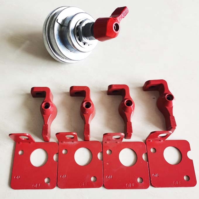 Standard OE NO. Year Universal Lockout Lever Kit for Car Battery Master Disconnect Switch in Yellow Red and Silver