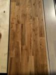 2 strips solid oak wooden flooring, rustic CD grade & different stains