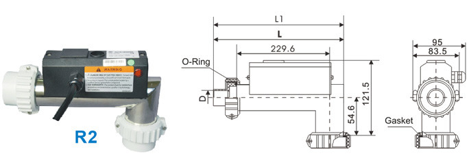 Automatic Jacuzzi Spa Heater , Swimming Pool Heat Pump Longer Design CE Certificate