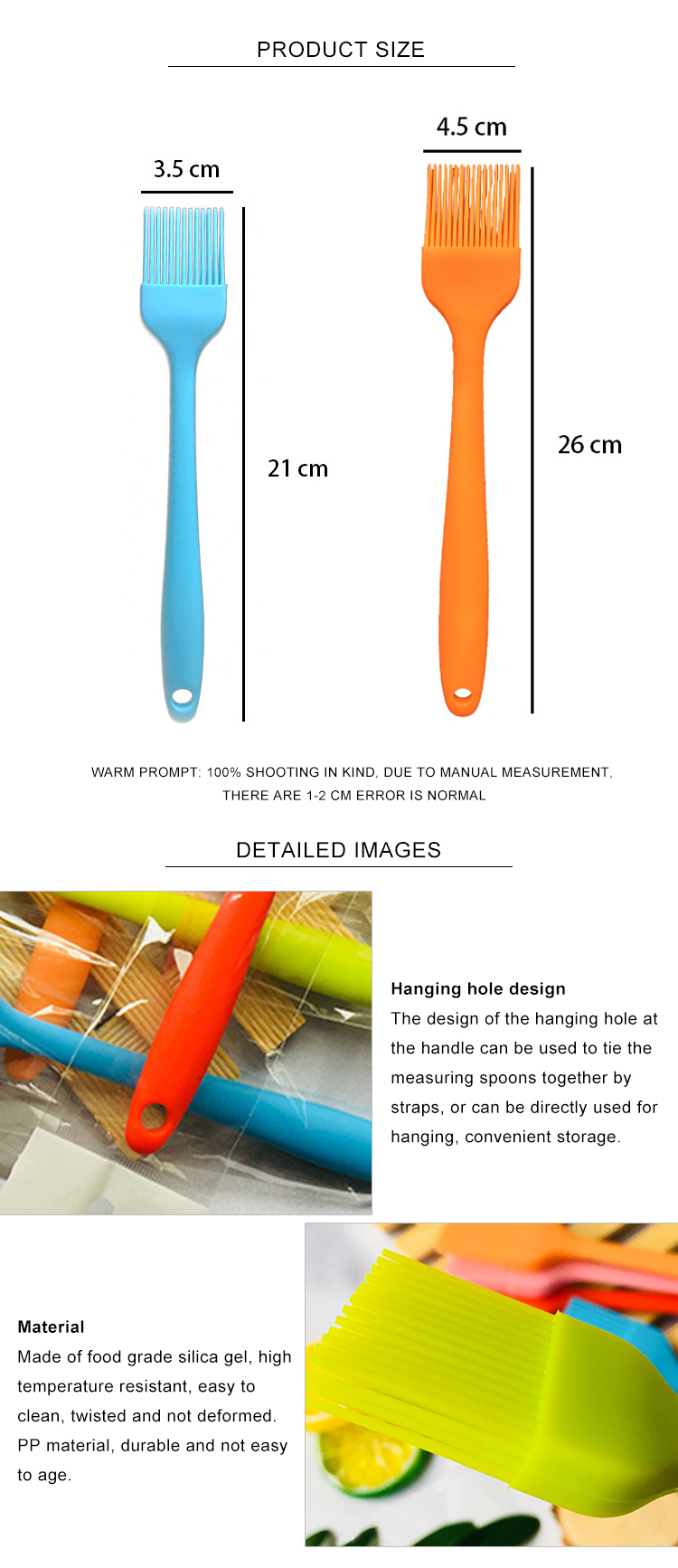 OEM ODM Silicone Cooking Oil Brush