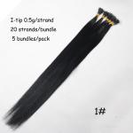 indian durable remy human hair 0.8g 1g tangle free Italian Keratin Flat Tip Hair