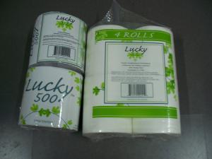 Quality Customized Size Toilet Tissue Paper , Unbleached Bath Sanitary Paper 2 Ply wholesale