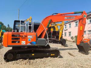 Quality 12200KG Hydraulic Second Hand ZX120 Hitachi Excavator Crawler Diggers 120 wholesale