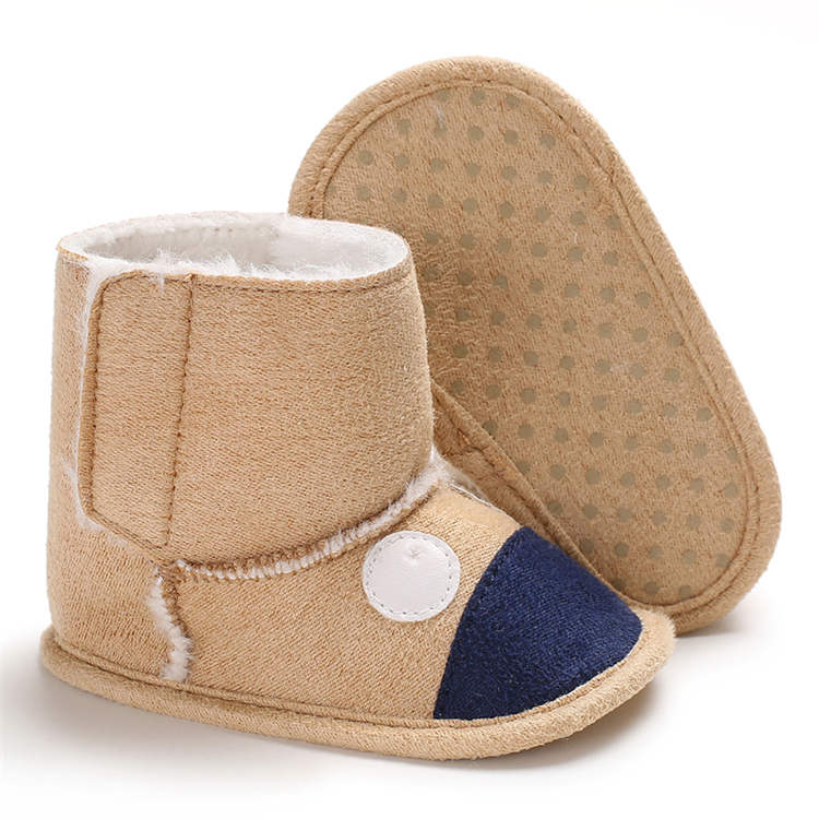 Wholesale Warm plush Winter snow 0-2 years boy and girl prewalker outdoor baby boots