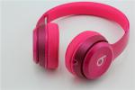 beats Solo 2 Stereo Wired On Ear Pink Headphones- Pre Owned- Excellent Condition