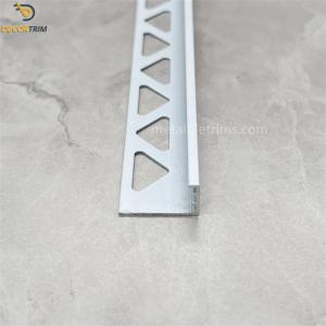 Quality Aluminum Tile Profile Metal Tile Trims 10mm×0.8mm×2300mm wholesale