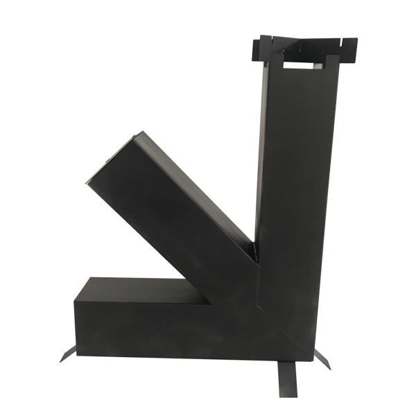 Outdoor Heating And Cooking 0.3mm Cast Iron Power Coated Rocket Stove/Outdoor