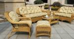 6pcs luxury garden rattan furniture