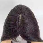 New 100% Remy Human Hair Toppers natural black color 5.5x6 Inch and 6x7 inch