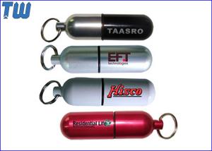 Quality Customized Waterproof Metal Pill 128GB USB Memory Stick Pendrives wholesale