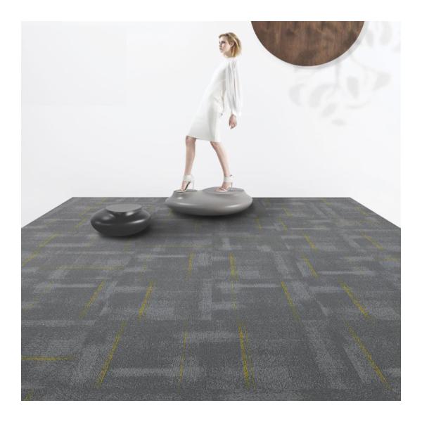 DIY Size Grey Commercial Modular Carpet For Residential Commercial Squares
