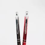 Aluminum Press Ballpoint Pen 1.0 mm Metal Barrel Gift Pen Stationery Supply