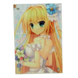 Quality L shape acrylic advertising display stand menu display wholesale