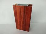 Smooth Surface Wood Finish Aluminium Profiles Aesthetic Coordination