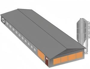 Quality Light Steel Structure Egg Chicken Farm , Prefabricated Steel Chicken Farm wholesale