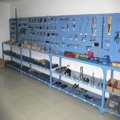 Quality Hardware Pegboard Tool Rack Display Stand 250 Kgs Per Layer Stainless Steel wholesale