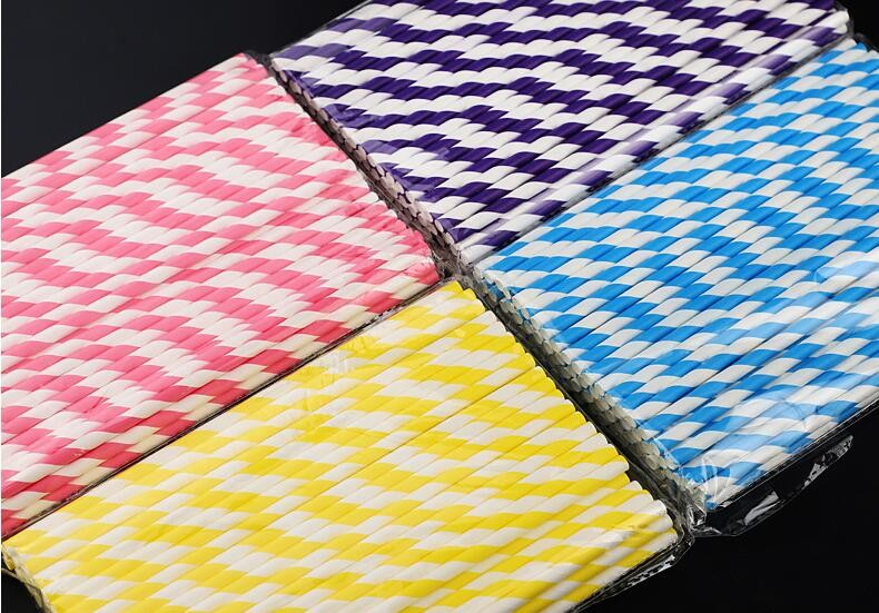 Custom printed colors polka dot striped paper straw,Biodegradable Eco Friendly No-dye Brown Natural Kraft Paper Straw