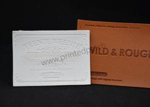 Quality Personalized Leather Jean Patches Embossed Leather Garment Tags wholesale