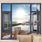 Swing Opening Out Aluminum Casement Window Hurricane Impact Double Glass