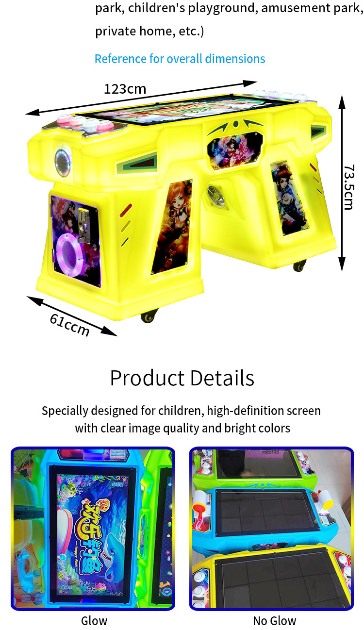 Red Two Person Coin Arcade Machine Physical Ground Mouse Game Machine