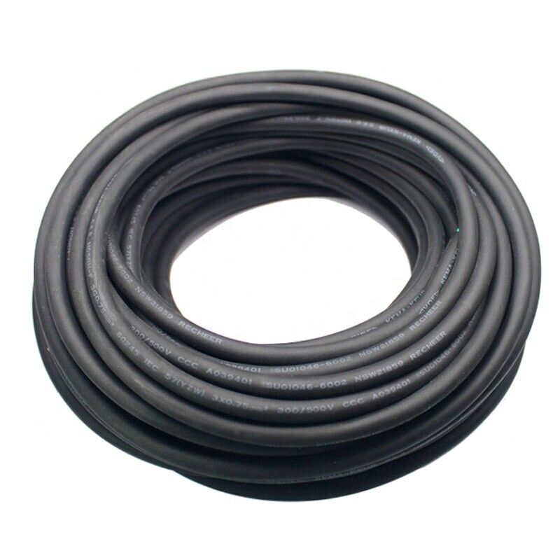Vde Waterproof Rubber Sheath Cable Flexible Insulated 3 Core 0.75 1.0 1.5 2.5mm for Cable Stator Pump Flexible and Durable