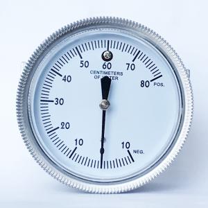 Quality 316 SS U Clamp Pressure Gauge 80 CmH2O EN837-3 Capsule Vacuum Gauge wholesale