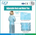 Dental Clinic PP+PE Disposable Isolation Gown AAMI Long Sleeve & Elastic Cuff
