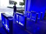 Swing Glass Barrier Speed Gate Turnstile For Supermarket Hotel