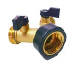 2 Way 3/4'' On Off Brass Y Valve Garden Irrigation Distributor