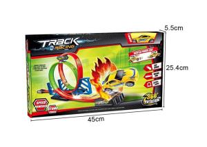 Quality Hot Wheels Fast Track Race Car Set , Kids Race Car Track Set 360° Rotation wholesale