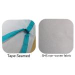 White Sterile SMS Nonwoven Fabric Protective Clothing PPE Chemical Protective