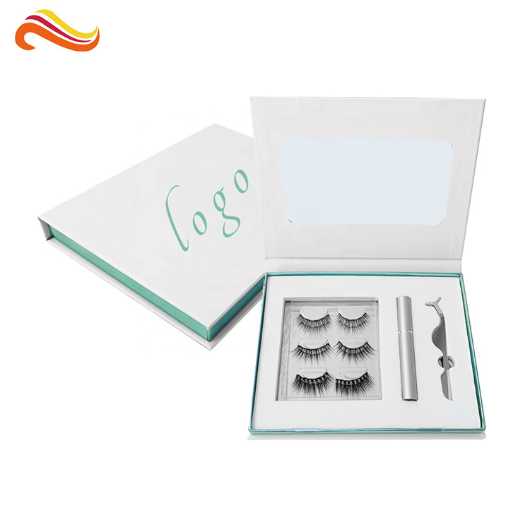 Cosmetic Paper Pink Eyelash Packaging Box Cardboard CMYK Color For Lashes