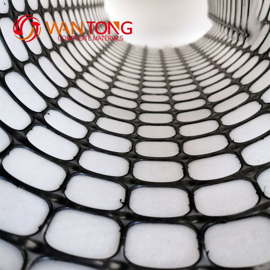 20KN PP Biaxial Geogrid for Road Reinforcement Black Color and Onsite Training Service