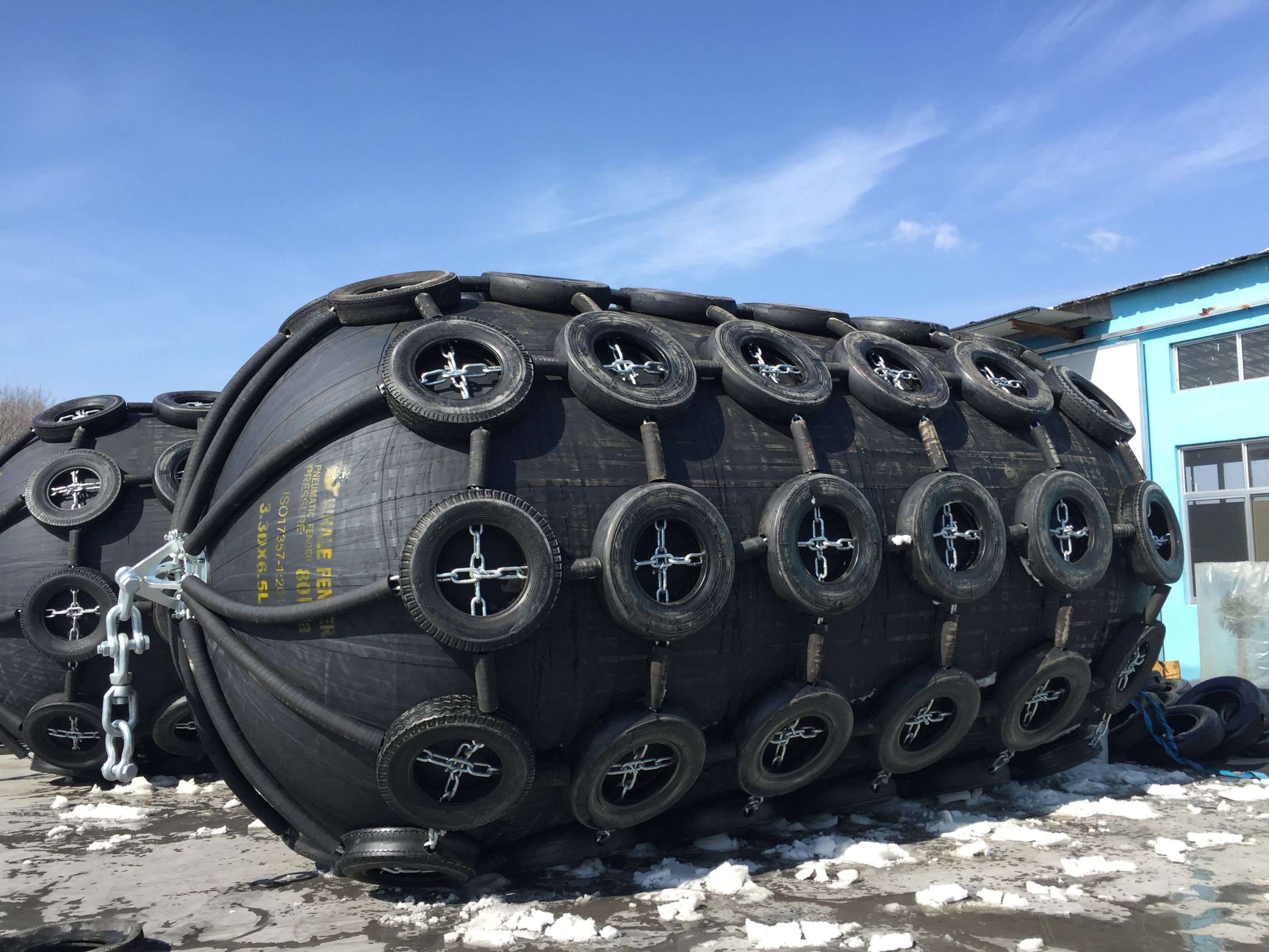 ISO17357 Inflation Marine Rubber Fender 50KPA