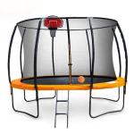 12FT Indoor Basketball Net 14 Inch Trampoline Net With Basketball Hoop