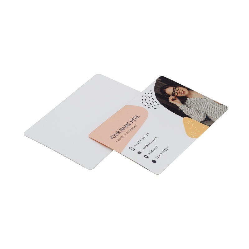 DIY Personalized Double-Sided Sublimation Printable Plastic Blank Business Card
