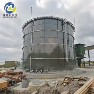 Quality Enamel Coated Bolted Steel Water Storage Tanks Cylindrical Shape Modular Design wholesale