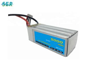 Quality 5000mAh RC Car Battery High Capacity Discharge Rate 25C 22.2V Long Cycle Life wholesale