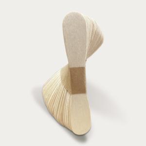 Quality Mini Green Flat Wooden Ice Cream Stick Spoons Bowtie Sticks 94mm wholesale