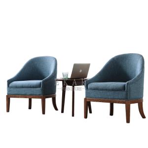 Quality Fabric Leisure Wood Armchair Living Room Chair wholesale