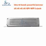 GSM DCS 50w Desktop Signal Jammer 2 Cooling Fans 10 Antennas